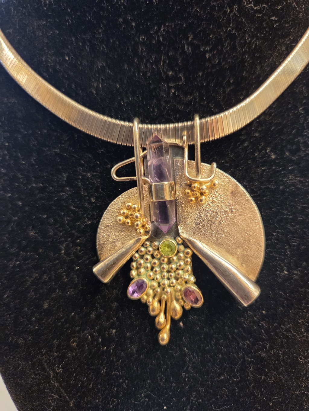 Vintage Omega Pendant Necklace